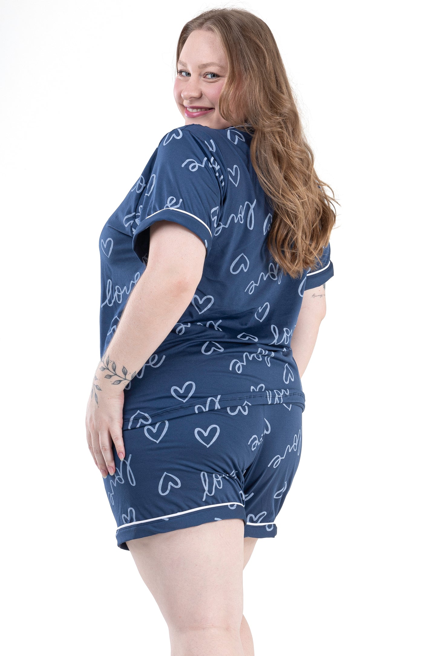 Pijama americano Plus Size- Love Marinho