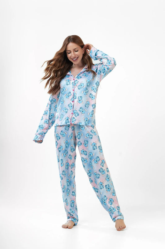 Pijama longo americano fluit- Stich