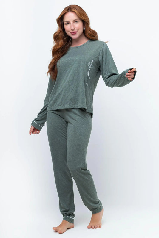 Pijama Longo Malha PV - You Pretty