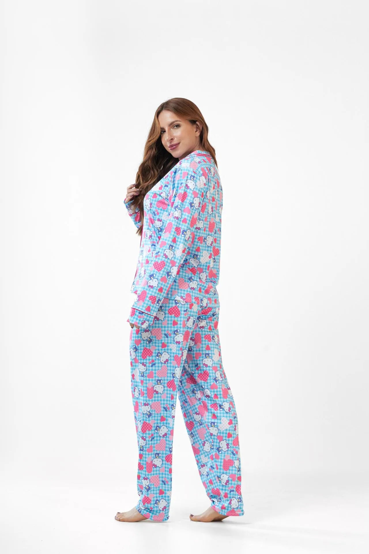 Pijama longo americano fluit- Hello Kitty