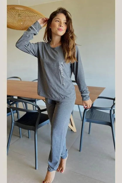 Pijama Longo Malha PV - You Pretty