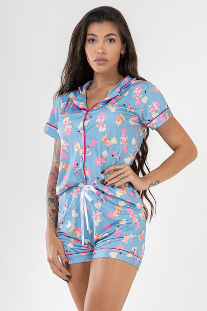 Pijama americano curto fluit- Ursinho Pooh