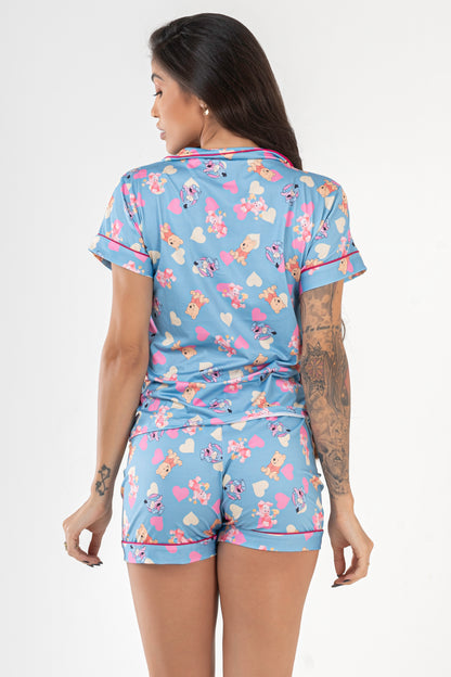 Pijama americano curto fluit- Ursinho Pooh