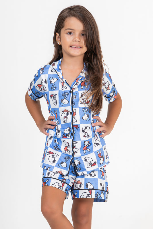 Pijama Americano Infantil fluit- Snoop